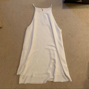 White shift dress